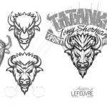 Logo sportif Tatonka de type Football-Américain